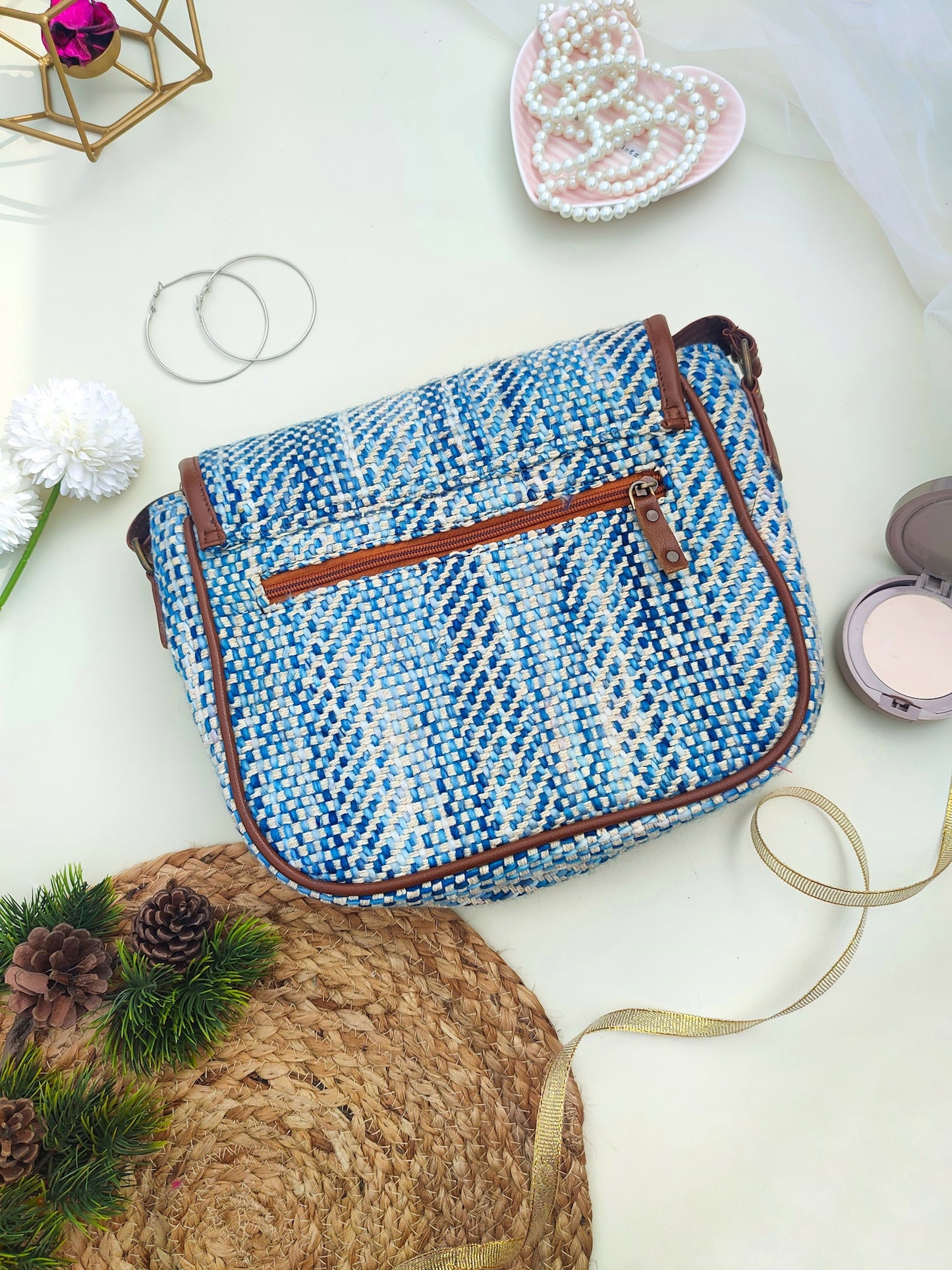 Skyey Twine Saddle Sling Bag