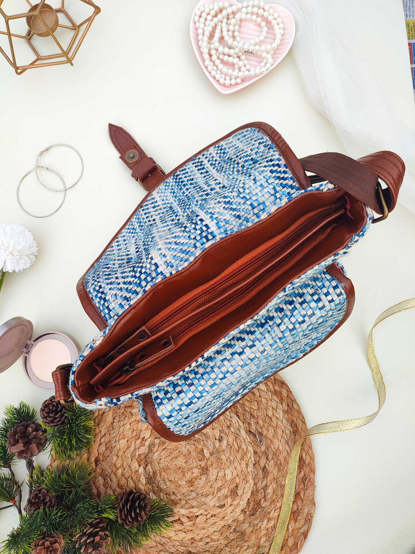 Skyey Twine Saddle Sling Bag