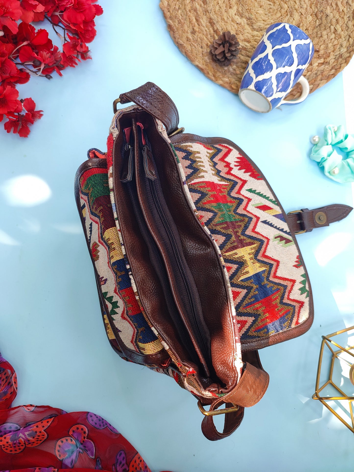 Tribal Twist Saddle Sling Bag