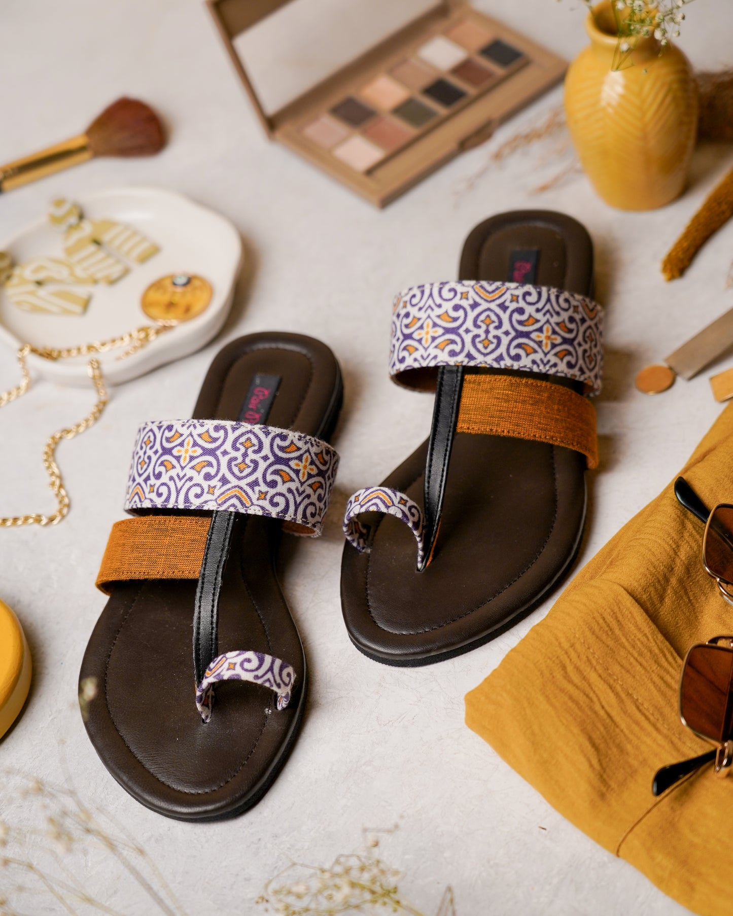 Mustard Mosaic Flats