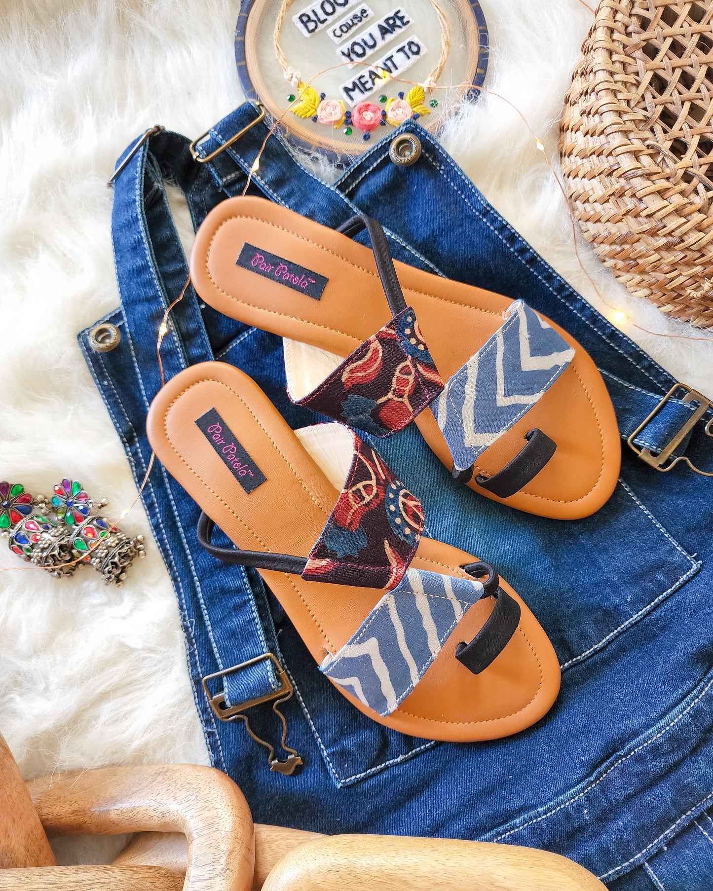 Indigo Bliss Flats Slip Ons
