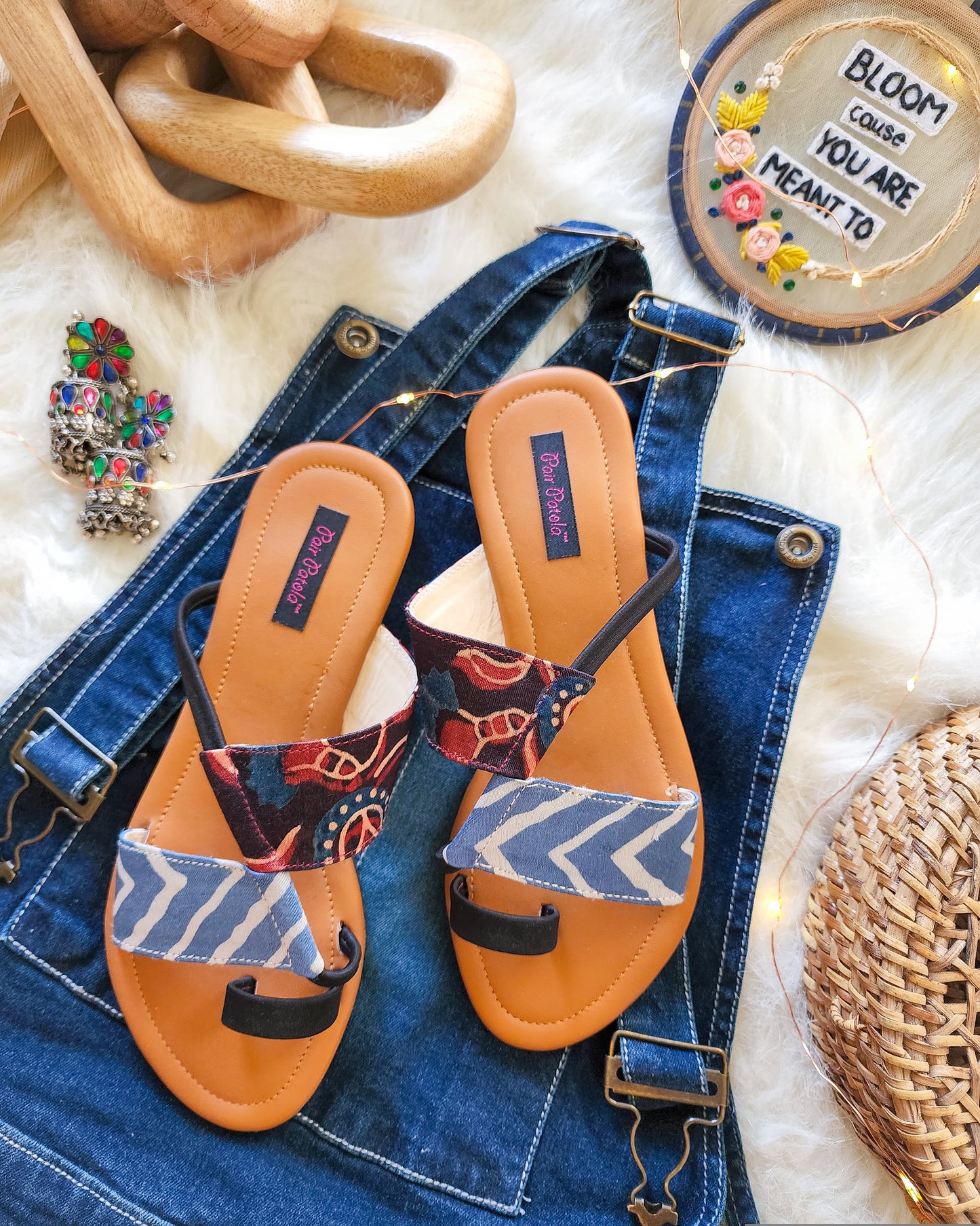 Indigo Bliss Flats Slip Ons