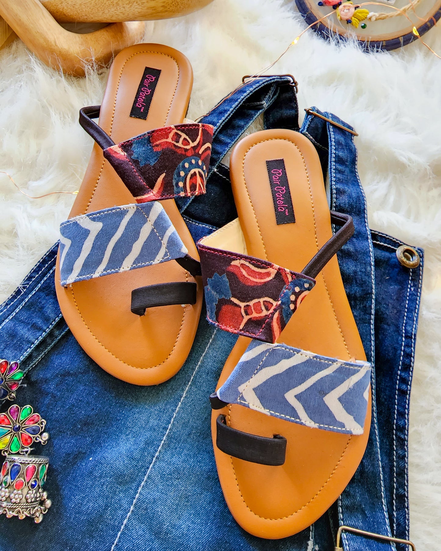 Indigo Bliss Flats Slip Ons