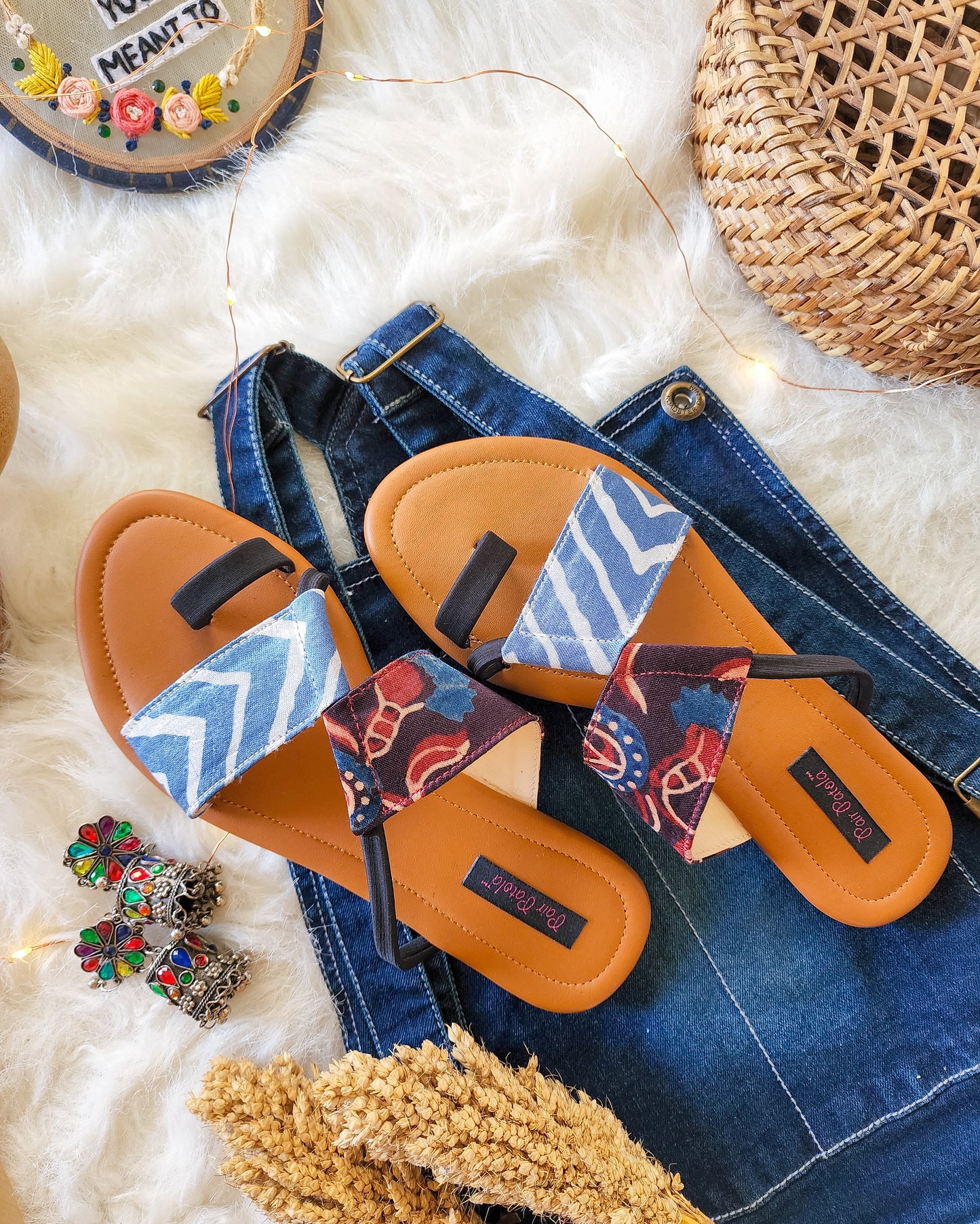 Indigo Bliss Flats Slip Ons