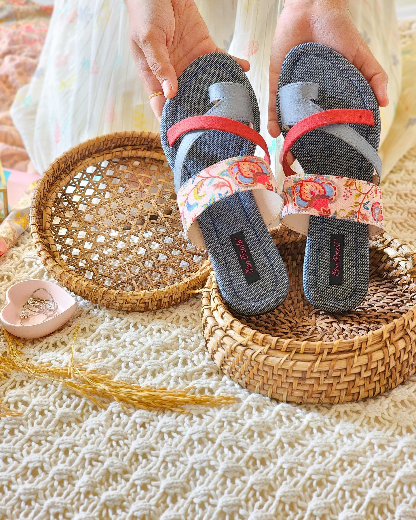 Ruby Bloom Flats Slip Ons