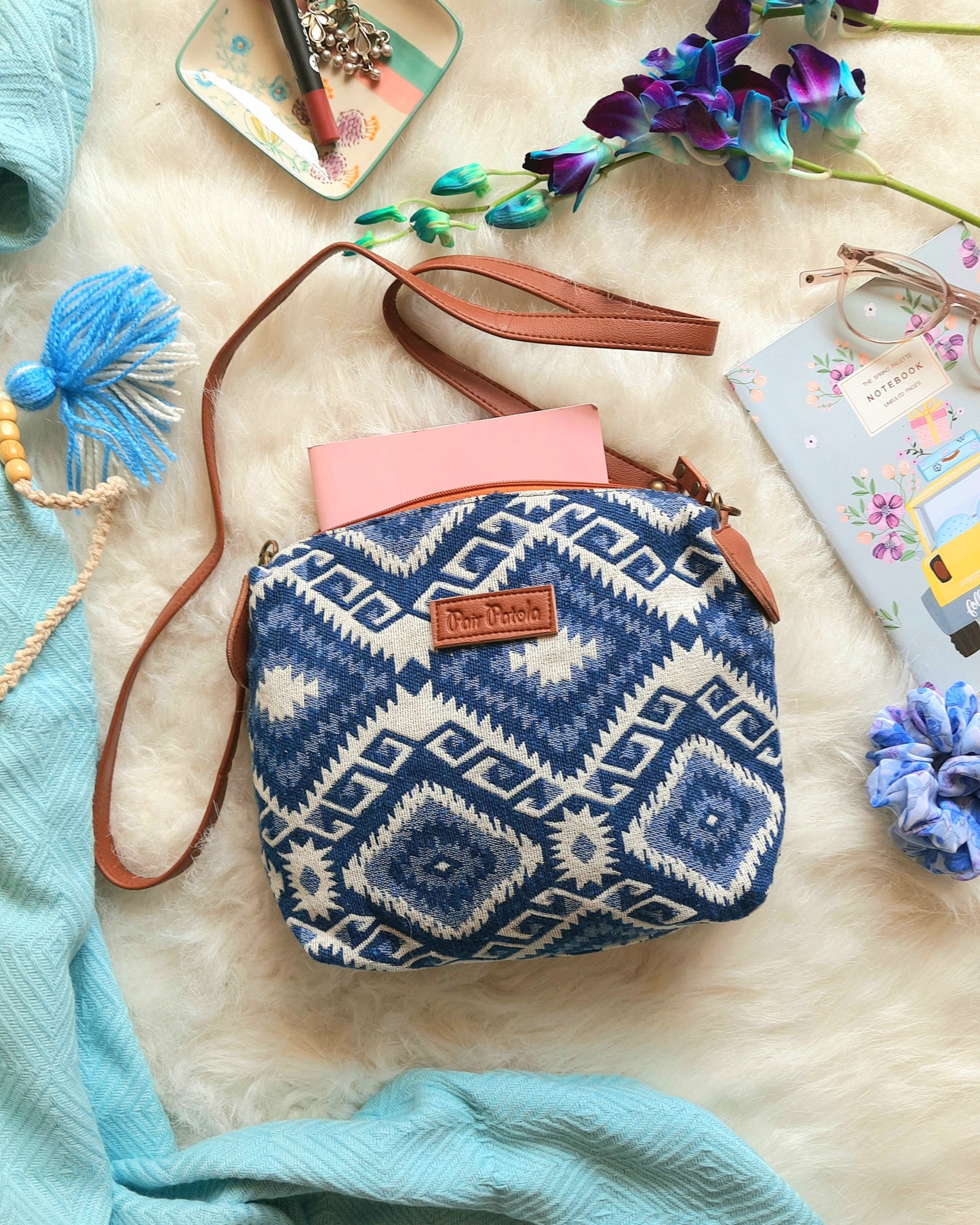 Classic Azure Sling Bag