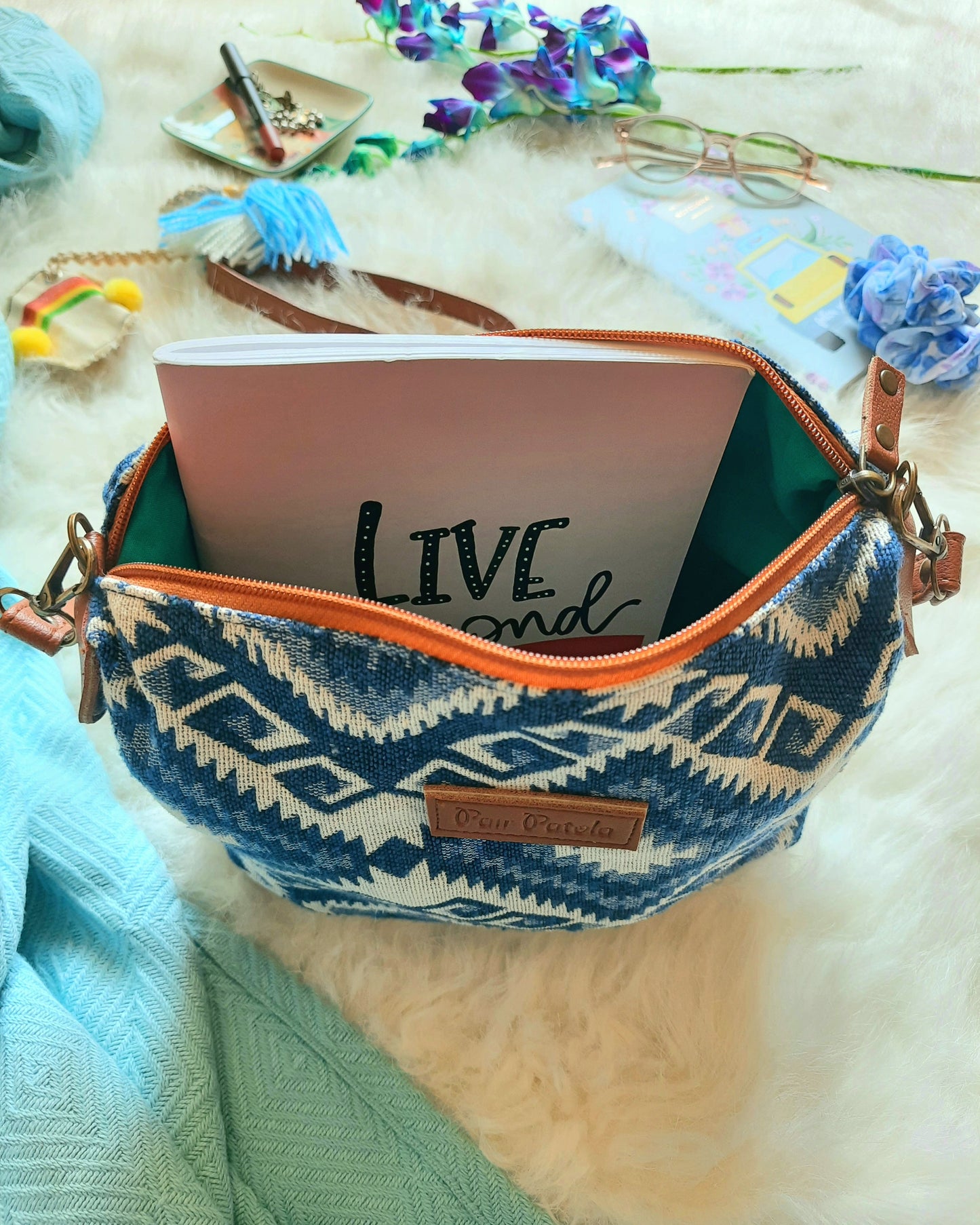 Classic Azure Sling Bag