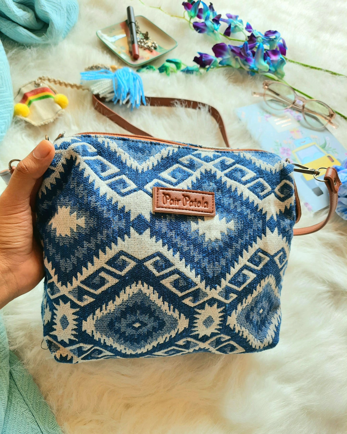 Classic Azure Sling Bag
