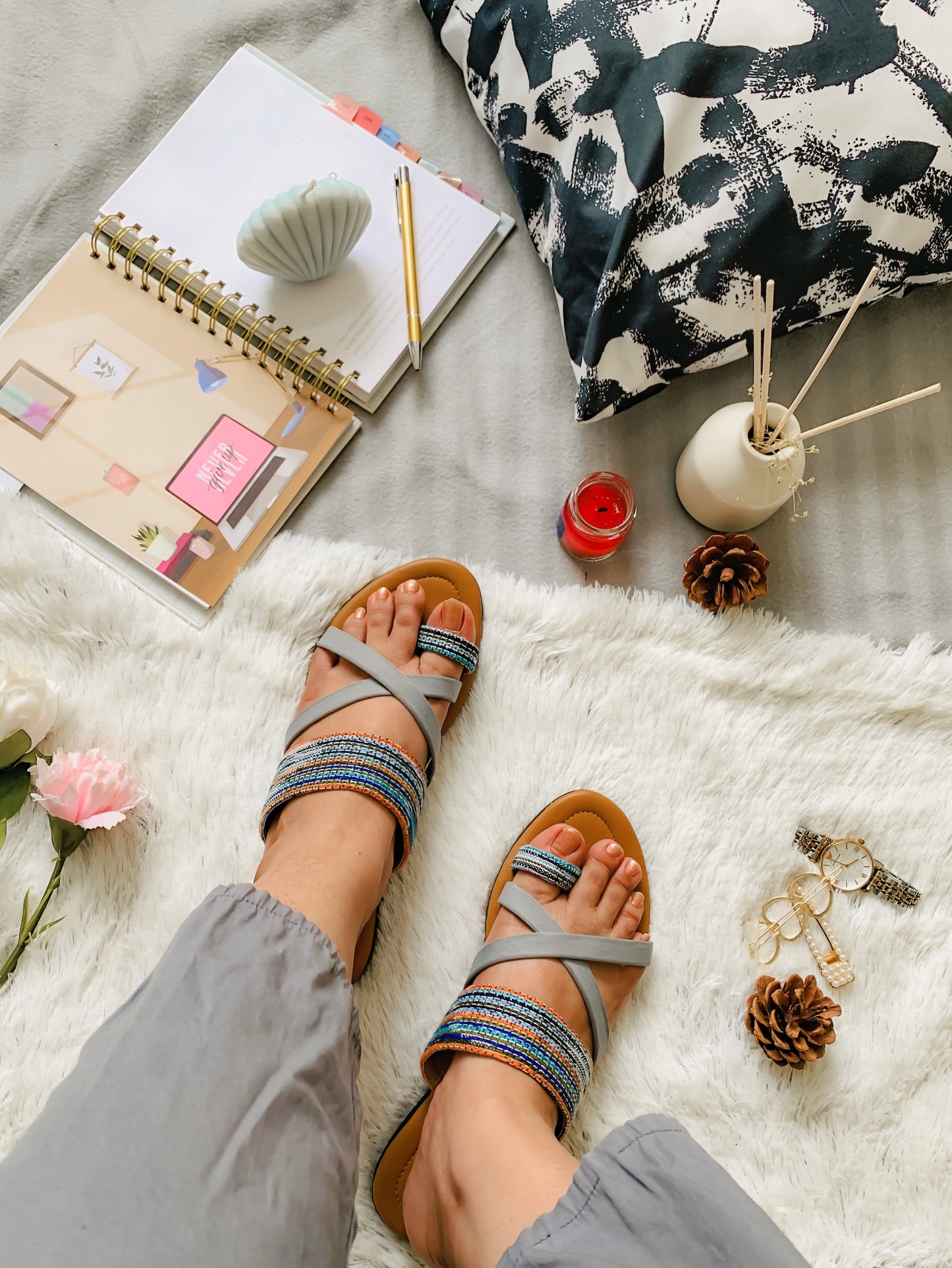 Alluring Strings Slip Ons
