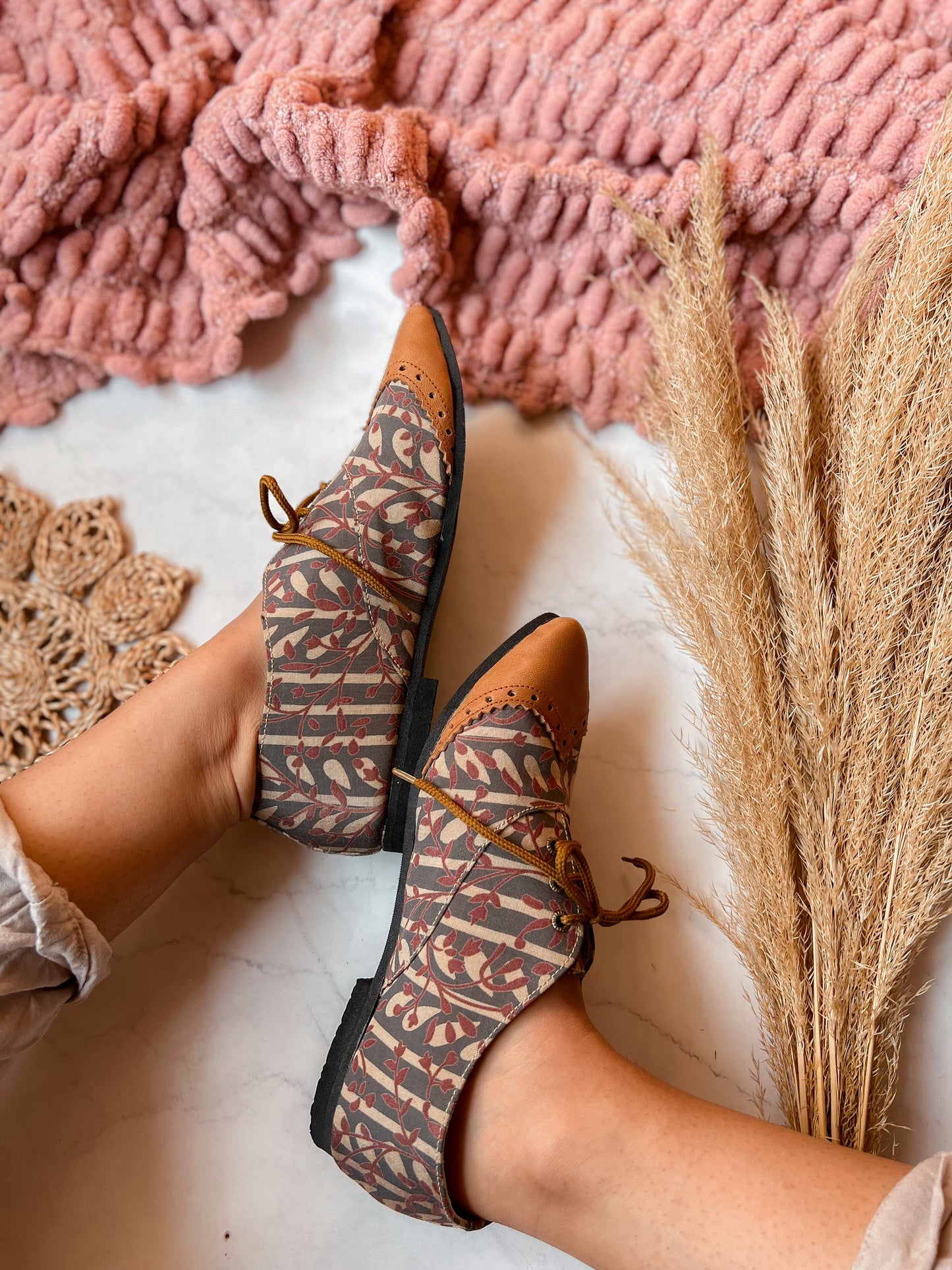Rustic Vines Oxfords Shoes