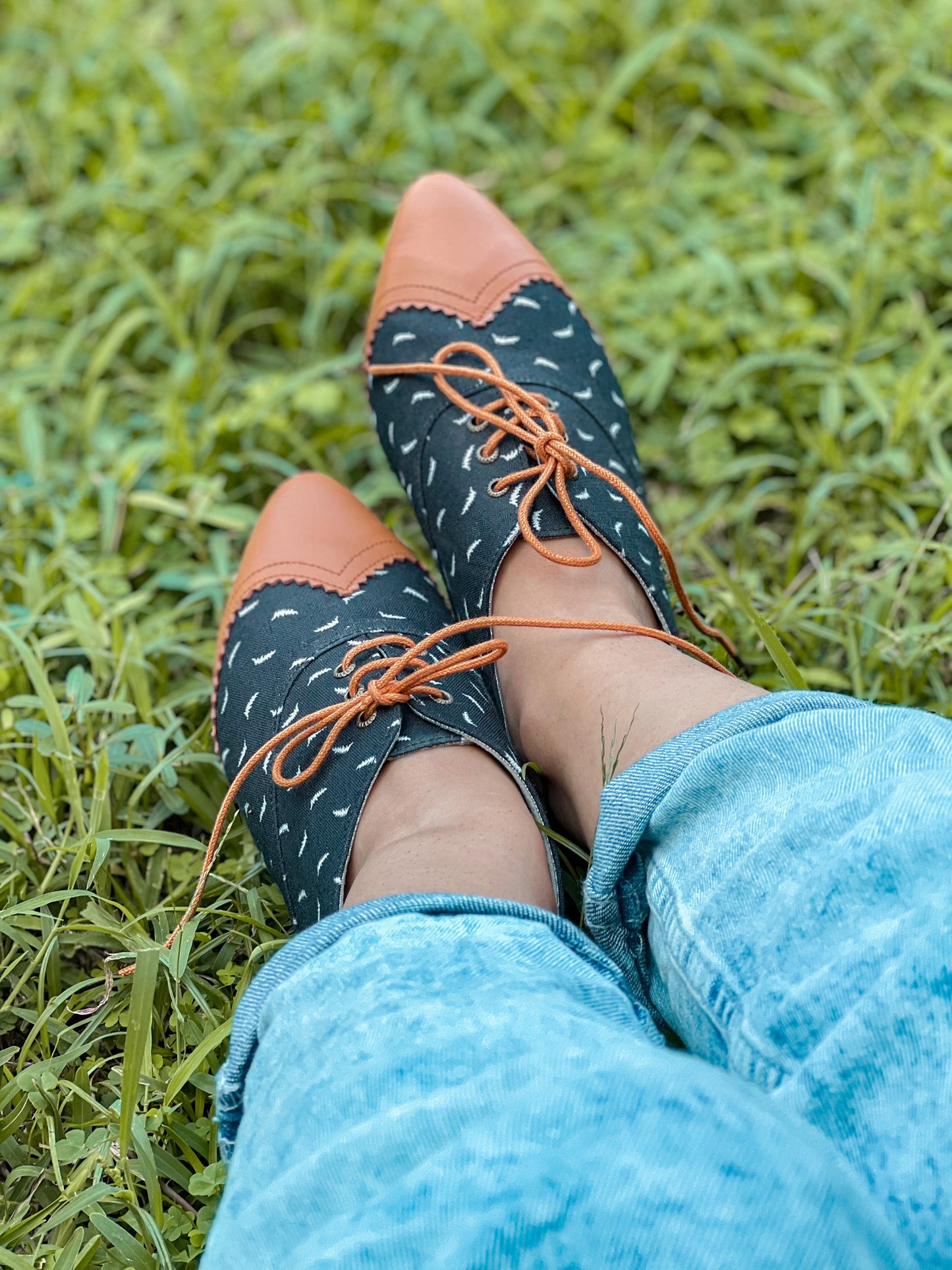 Flirty Feather Oxfords Shoes