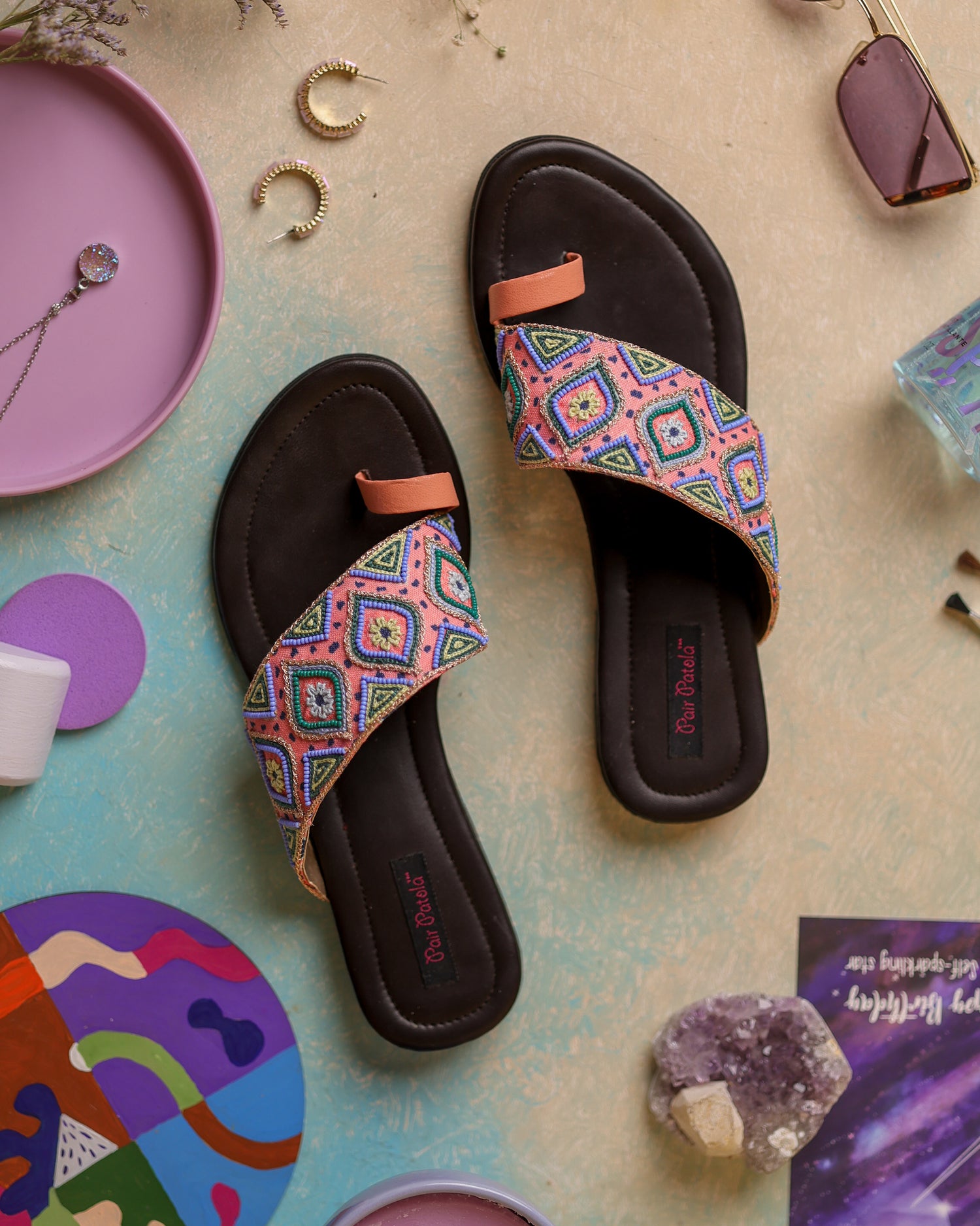 Caritasnepal Pink Sandals Size 11 Flat Sandals Ecs Summer Shoes