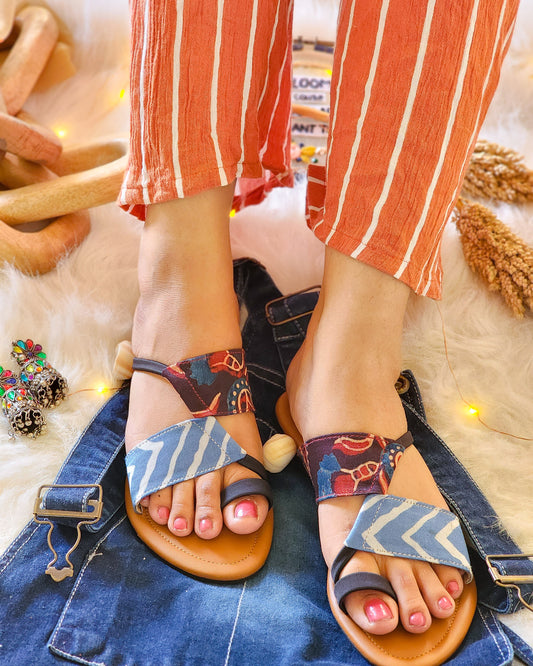 Indigo Bliss Flats Slip Ons