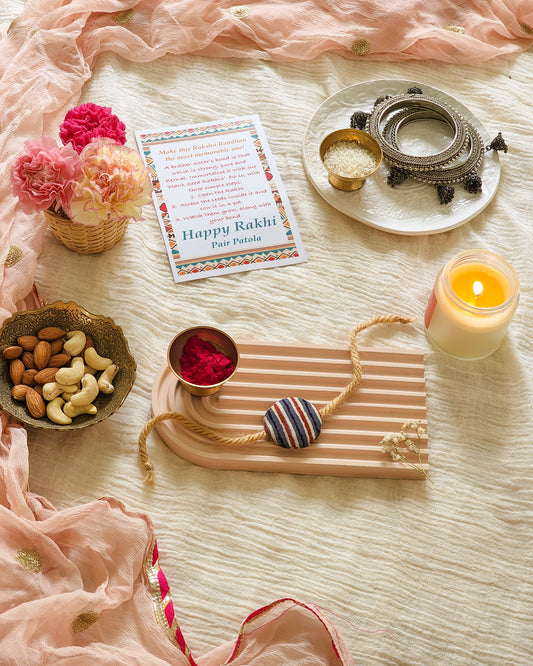 Blue stripes Plant Seed Rakhi