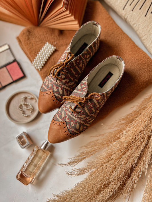 Rustic Vines Oxfords Shoes
