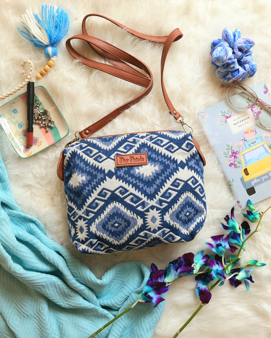 Classic Azure Sling Bag