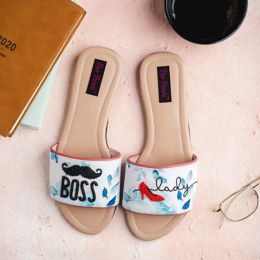 Niche Boss Lady slippers